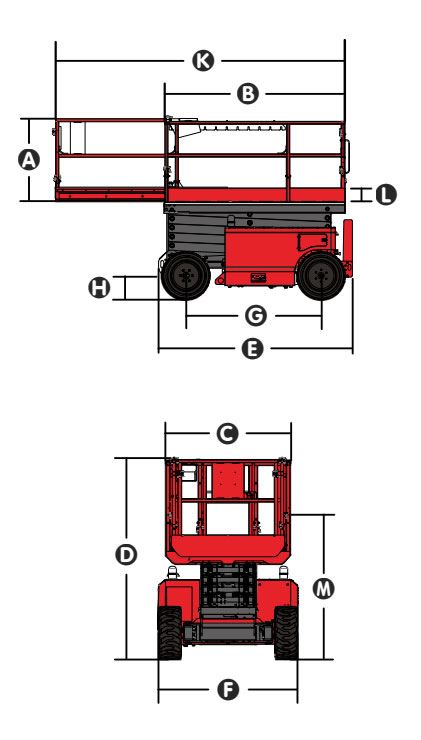 Stowed Dimensions